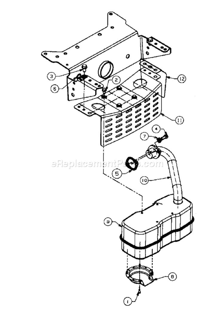 Page G Diagram and Parts List for 13AT674G401 1997 Yard Man Lawn Tractor